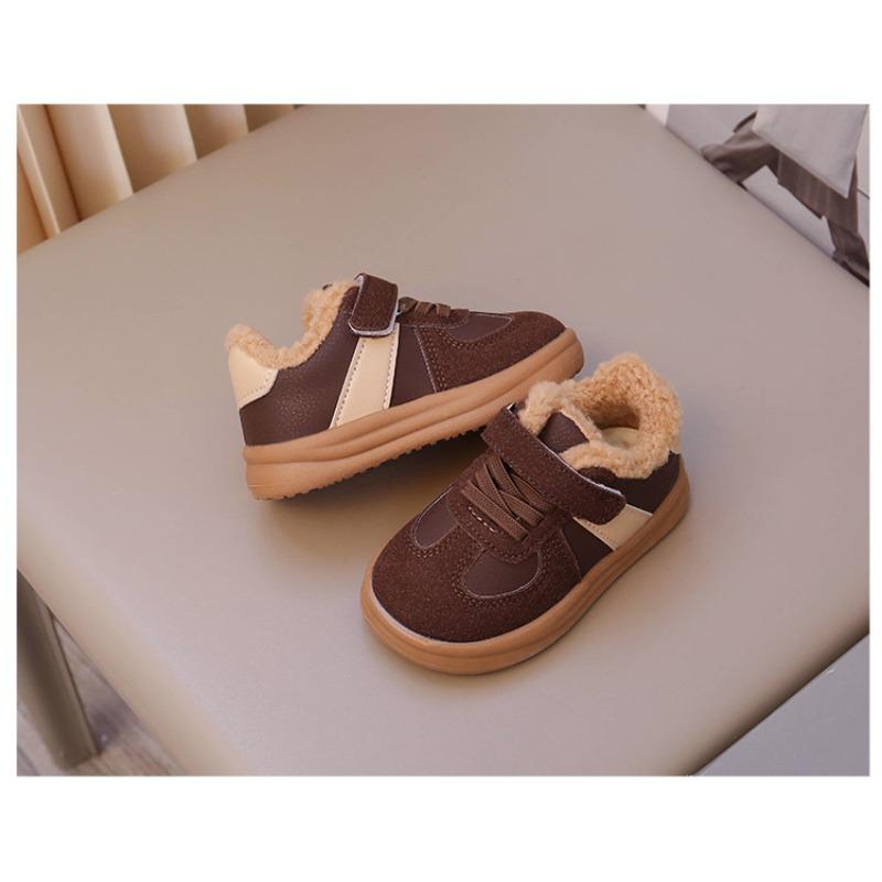 Korean Version of Children's Cotton Shoes Winter New Boys' Lamb Wool Velvet Warm Winter Shoes Girls' Baby Two Cotton Shoes