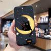 Black Cat Phone Case For Samsung Galaxy S26 S25 S24 S23 S22 Plus Lite Ultra FE Lite Fundas TPU Frosted Soft Shell