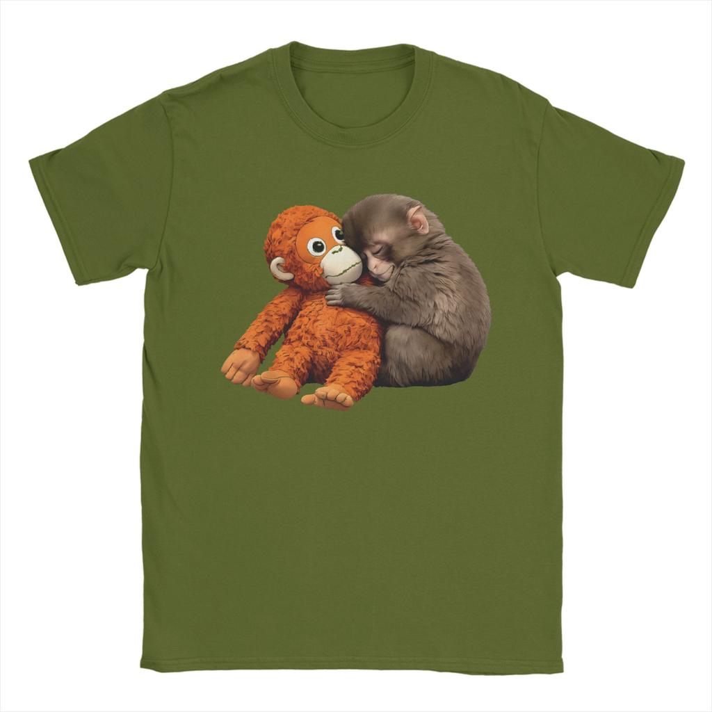 Men Punch Monkey Funny Animal T Shirt 100 Cotton Clothes Leisure Short Sleeve Crewneck Tee Shirt Gift Idea TShirts