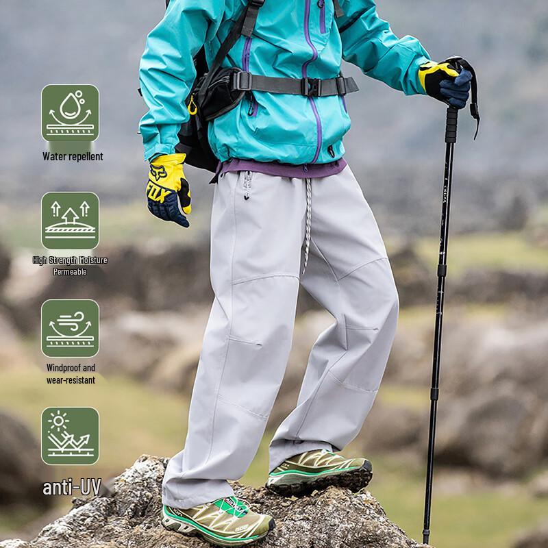 Demana Men s Waterproof Outdoor Drawstring Cargo Pants M