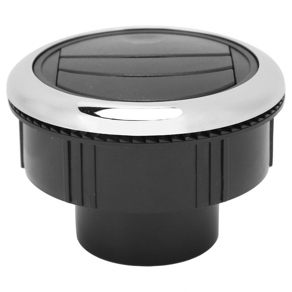 Outlet Cover 87mm Air Conditioning Outlet Black Round Shape AC Air Outlet ABS Air Vent Car Use
