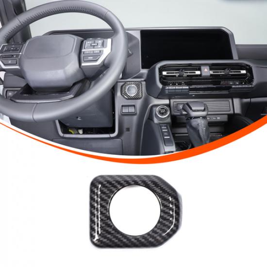 ABS Carbon Fiber Engine Start/Stop Trim For Toyota Land Cruiser LC250 2024+