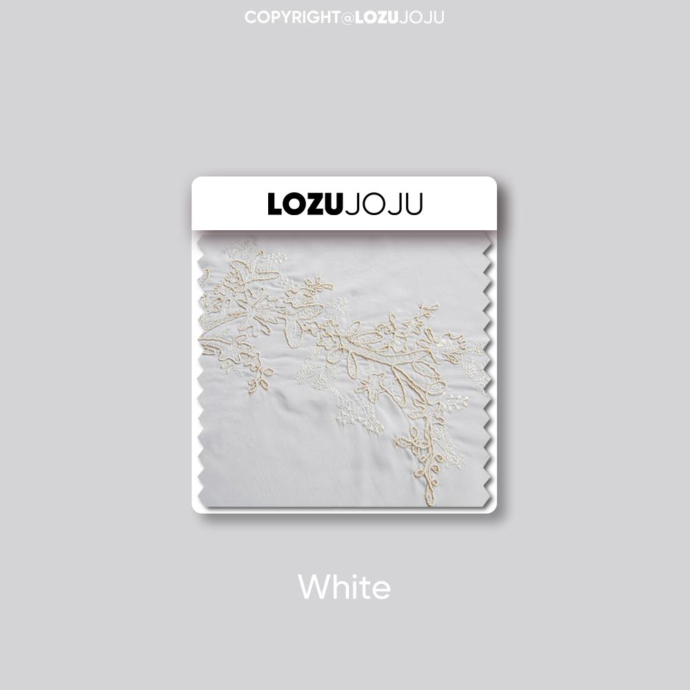 1PC LOZUJOJU European Style French Luxury Embroidered Sheer Curtain Princess Style White Tulle for Living Room Bedroom and Balcony Window Home Decor