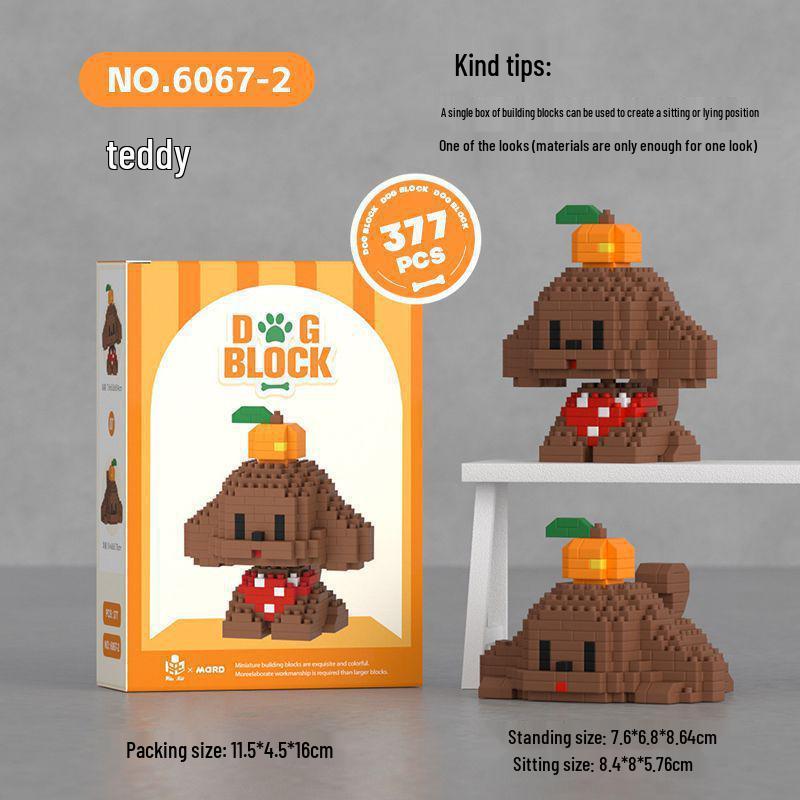 Children's Educational Building Blocks for Pets: Suitable for Dogs, Cats, Bichon Frise, Corgi; Compatible with Lego; Perfect for Children's Day