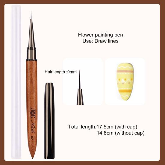 Pen practic Nail Art Smooth Drawing High Tenacity DIY