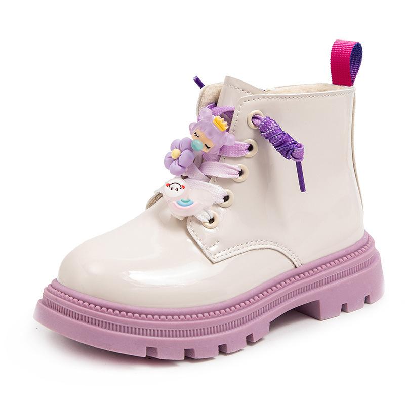Fashion cute girls short boots autumn new soft-soled non-slip cartoon casual boots