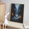Halloween diamond painting kit glowing pumpkin forest night scene handmade diy painting home decoration painting