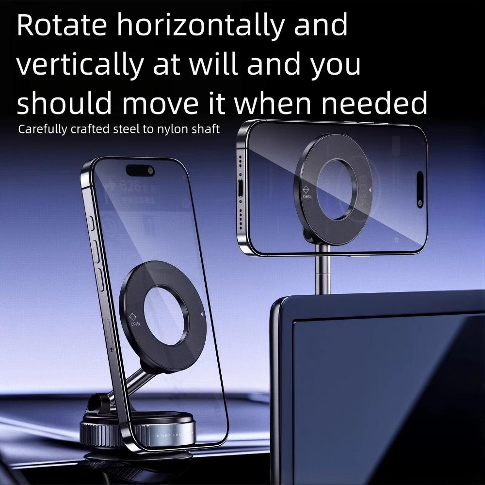 Vacuum Magnetic Cell Phone Holder Foldable Car Phone Holder Fashion Strong Suction Stand  Car