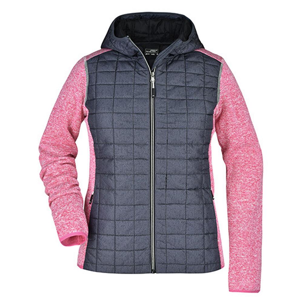 James and Nicholson Womens/Ladies Knitted Hybrid Jacket