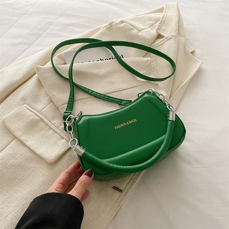 Simple And Elegant Solid Color Armpit Female Bag 2024 New Casual Commuter Fashion Handbag
