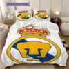 Pumas UNAM Pattern Bedding Quilt Set Quilt Cover Pillowcase Home Decoration Birthday Gift (1 * duvet cover + 2 * pillowcase, without core)