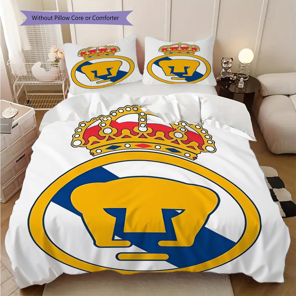 Pumas UNAM Pattern Bedding Quilt Set Quilt Cover Pillowcase Home Decoration Birthday Gift (1 * duvet cover + 2 * pillowcase, without core)