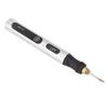 Portable Electric Engraving Tool Cordless Rotary Tool Non Slip Silver USB 4.2V 300mAh Engraving Pen for Metal Glass Wood
