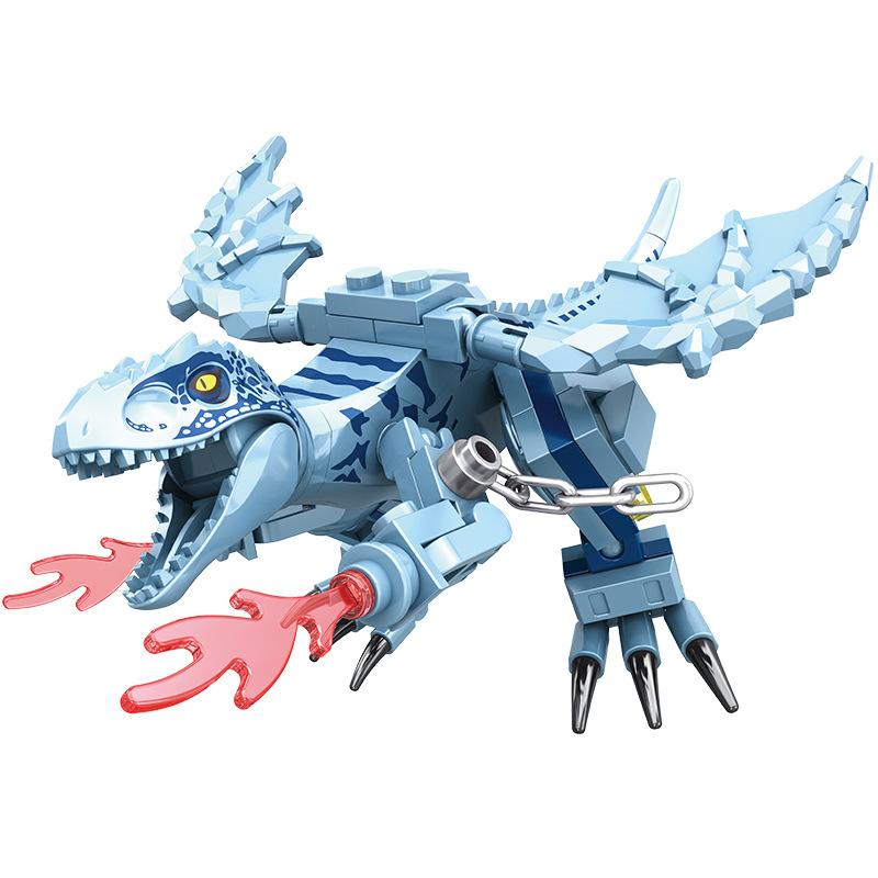 Heavy Mech Dinosaur Adventure Team, T-Rex and Tyrannosaurus Rex Full Set Minifigure Animals, Boys Building Blocks Assembly Toy