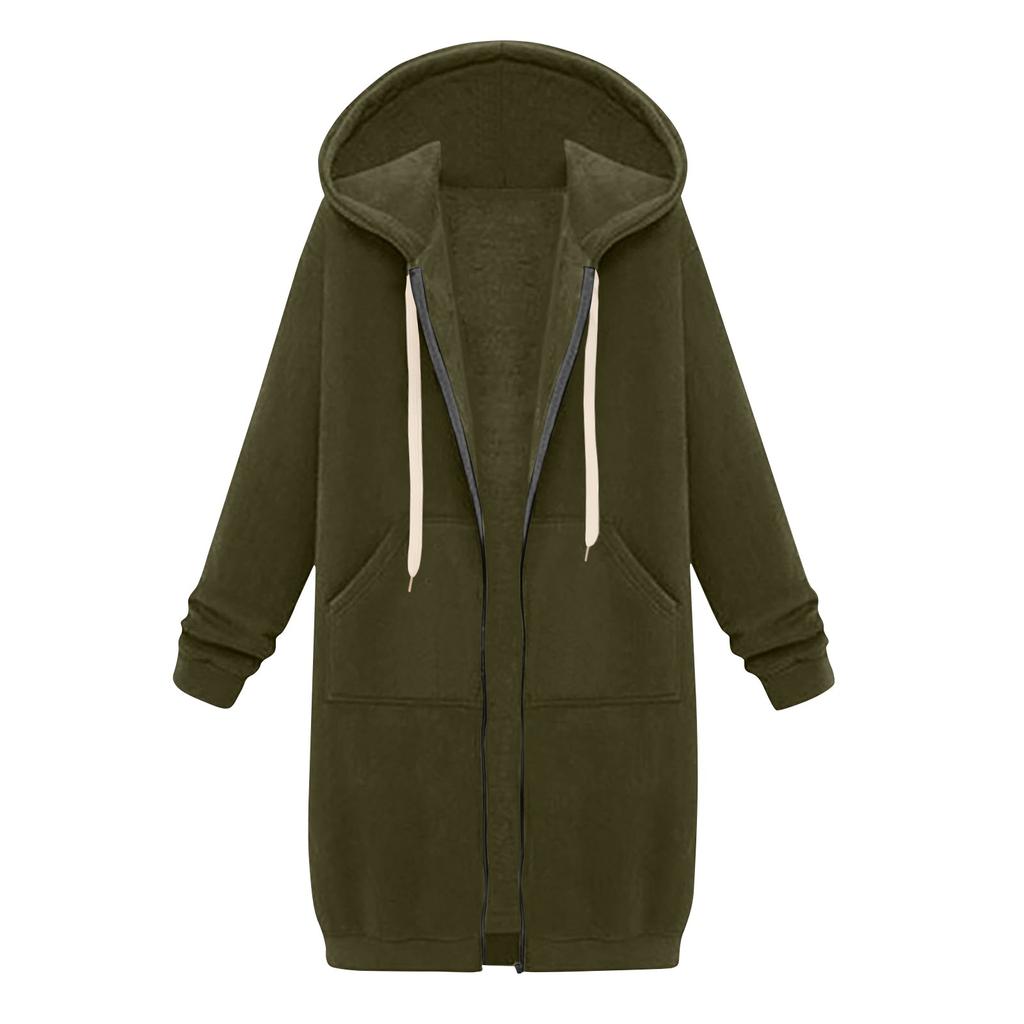 Women's Fashion Loose Jacket Zip Cardigan Padded Sweatshirt