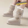 9Cm Fashion Muffin Thick-soled Inner Height-increasing Snow Boots Women's Winter New Cotton Shoes Cotton Boots Casual Women's Medium Boots