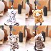 Plush Cat Keychain With Short Pile Fabric For Bag Decoration And Gift