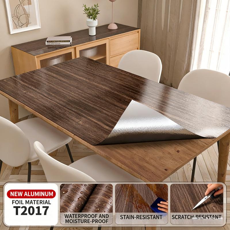 Samolepicí tapeta se vzhledem dřeva, odlepovací a nalepovací, odnímatelná, vodotěsná samolepka na zeď pro renovaci skříně, stolu, pracovní plochy, dekorace pozadí