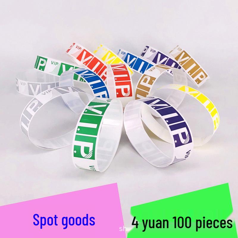

Children s Playground Synthetic Disposable Wristband Bracelet Purple - 100 pcs
