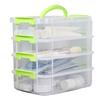 Stackable Storage Box Desktop Toy Blocks Organizer Box with Lid Storage Organizer Box for Bedroom