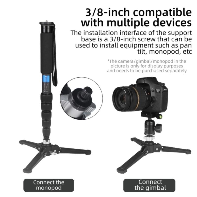 Univerzální základna pro monopod se šroubem 3/8 palce Protiskluzová podložka Vysoká nosnost 3 kg Kompatibilita pro fotografické příslušenství