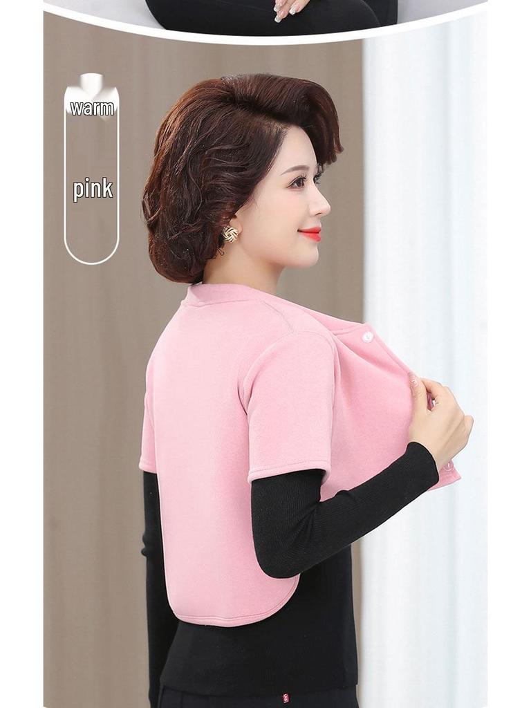 German Velvet Warm Waist & Shoulder Protector with Plush Lamb Fleece for Cold Protection