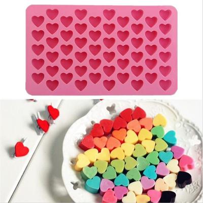 Mini-Herzform, Silikon-Eiswürfelform, DIY Schokoladen-Fondant-Form, 3D-Gebäck, Gelee, Kekse, Backen, Kuchen, Dekorationswerkzeuge