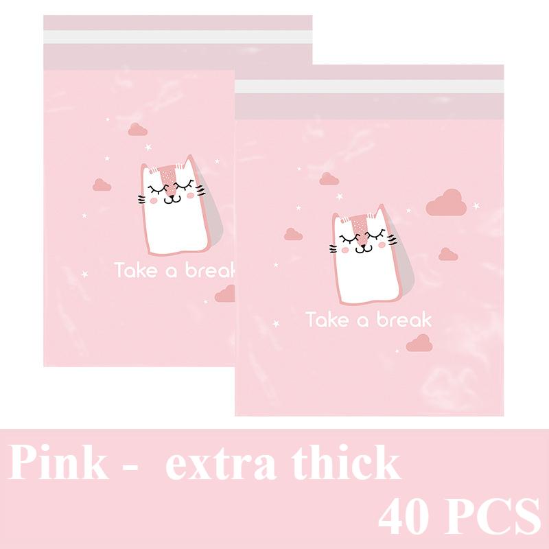 

40 шт. Автомобильные мусорные пакеты, легко наклеиваемые одноразовые портативные автомобильные мусорные пакеты, водонепроницаемые герметичные пакеты для рвоты, самоклеящиеся пакеты для уборки 40 PCS розовый