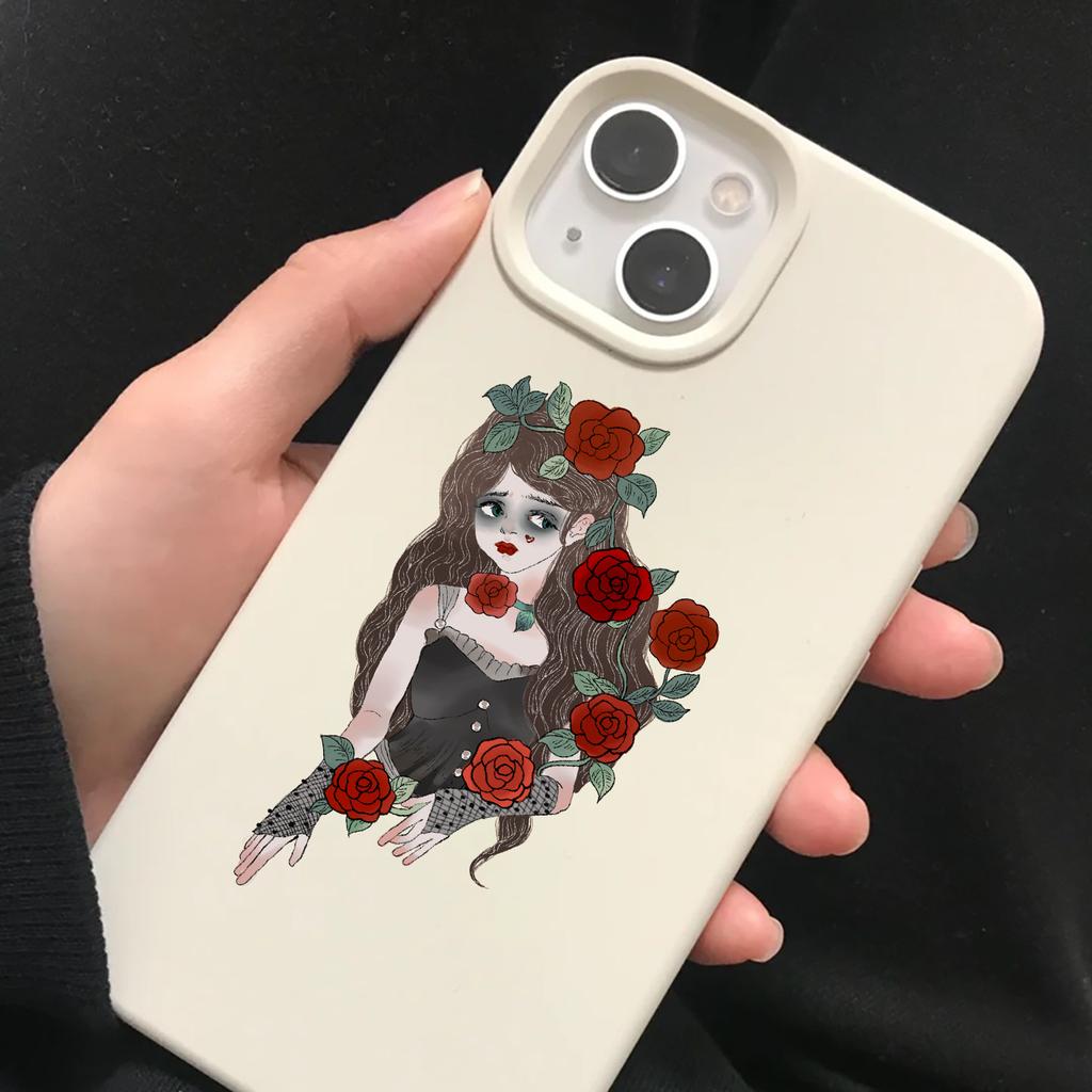 8 Cartoon Gothic Girl Face Change Stickers Waterproof Diary Hand Account Stickers Gu Card Stickers DIY Decoration Stickers Stickers