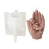Baby In Hand Candle Molds Sleeping Baby Candle Resin Silicone Mould Handmade Candle Mould DIY Chocolate Home Decorations