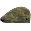 HT4836 Mens Berets Women Spring Summer Cap Sun Hat Camouflage Artist Painter Beret Hat Male Female Flat Cap Adjustable Beret Cap