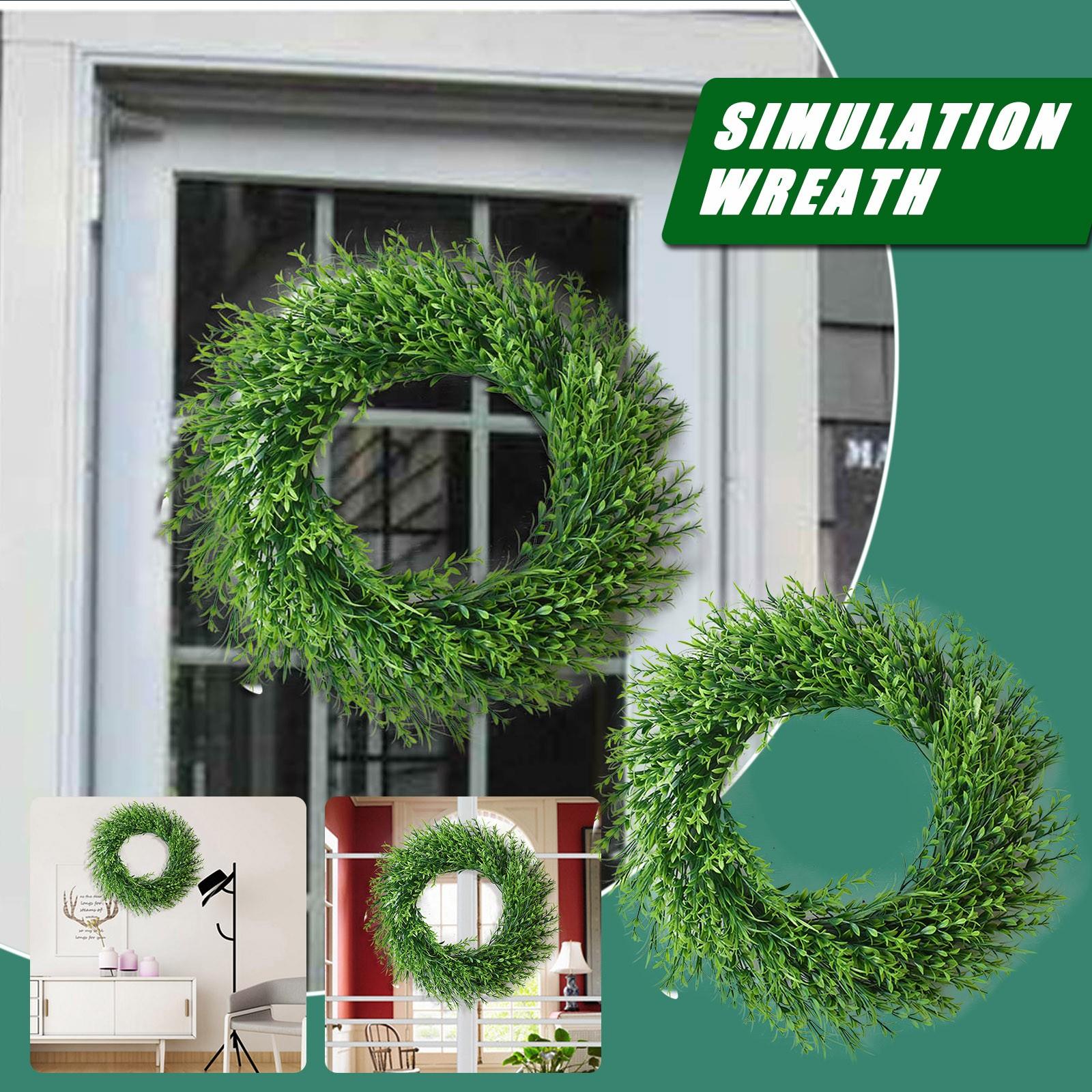 

Искусственный зеленый венок 19 Венок Зеленый венок для дверной подвесной стены