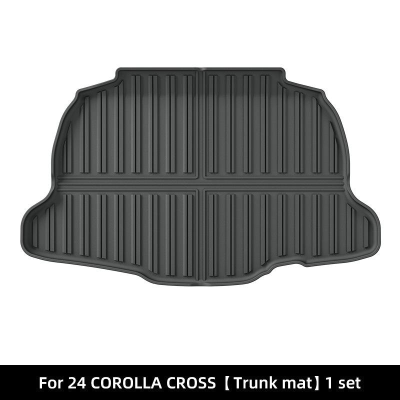 Eco-Friendly TPE Trunk Mat for 2024 Toyota Corolla Cross 2024 Corolla Cross Trunk Mat (Thailand/Japan) чёрный
