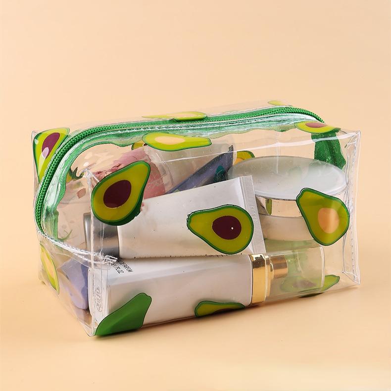 Multifunkční kosmetické taštičky Roztomilé voděodolné průhledné úložné pouzdro PVC zip cestovní organizér na make-up Průhledné pouzdro toaletní taška