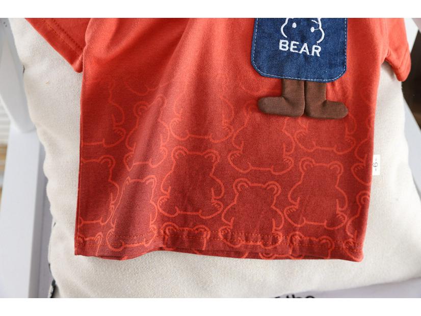 Boys' Summer Denim Shorts & T-Shirt Set - Kids' Casual Crew Neck Two-Piece Outfit
