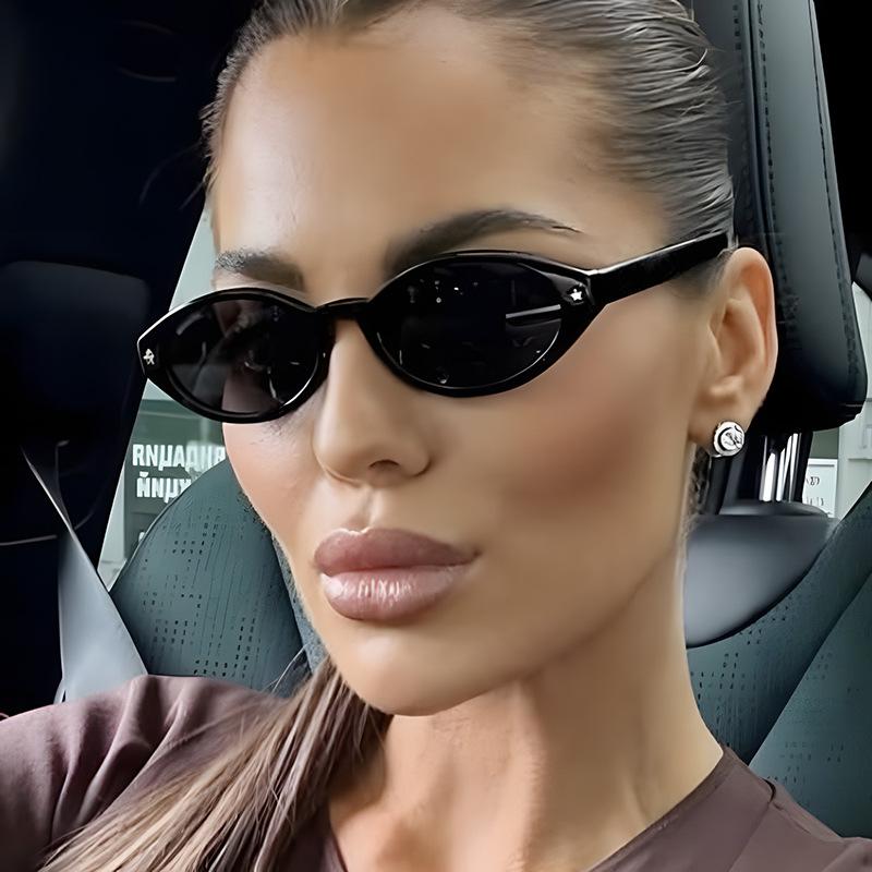 New Oval Shape Sunglasses Women Square Eyeglasses Female Brand Designer Oculos Retro Shades Fashion UV400 Eyewear