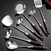 Utensili da Cucina in Acciaio Inossidabile Argentato Utensili da Cucina in Metallo con Manico Comodo Utensili da Cucina per l'Uso Quotidiano in Cucina