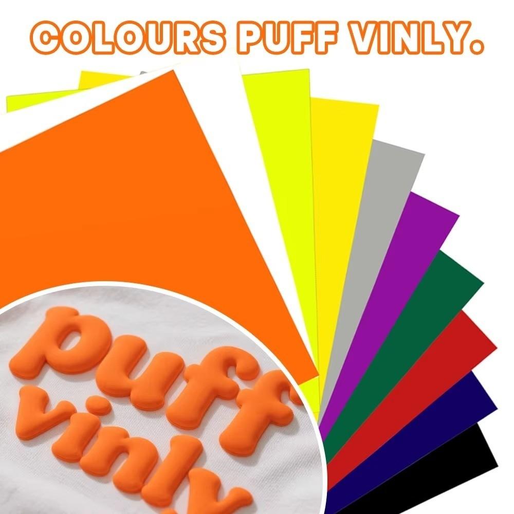 New Easy To Cut 3D Puff Heat Transfer Vinyl HTV Printing 25*30CM Foam Transfer Film PU DIY Craft Supplies Weed HTV Vinyl T-shirt