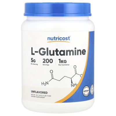 L-Glutamine, Unflavored, 2.2 Lb (1 Kg)
