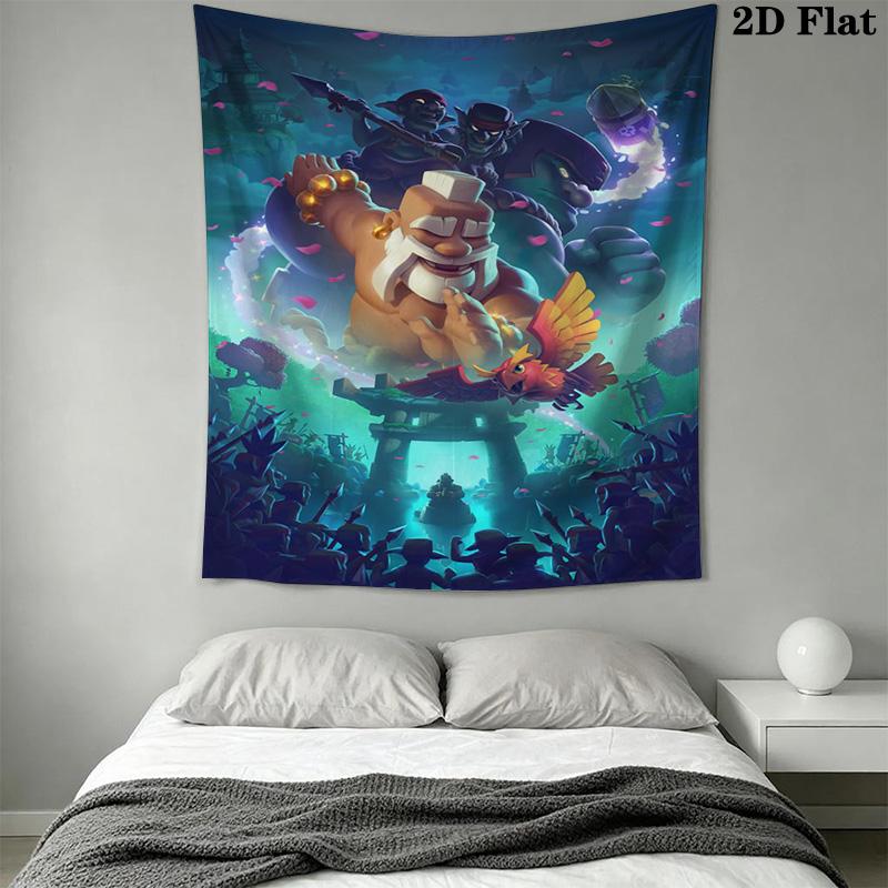 Clash Royale Pattern Home Decor Tapestry, Wall Hanging, Decorative RV Wall Cloth.DGT0925096