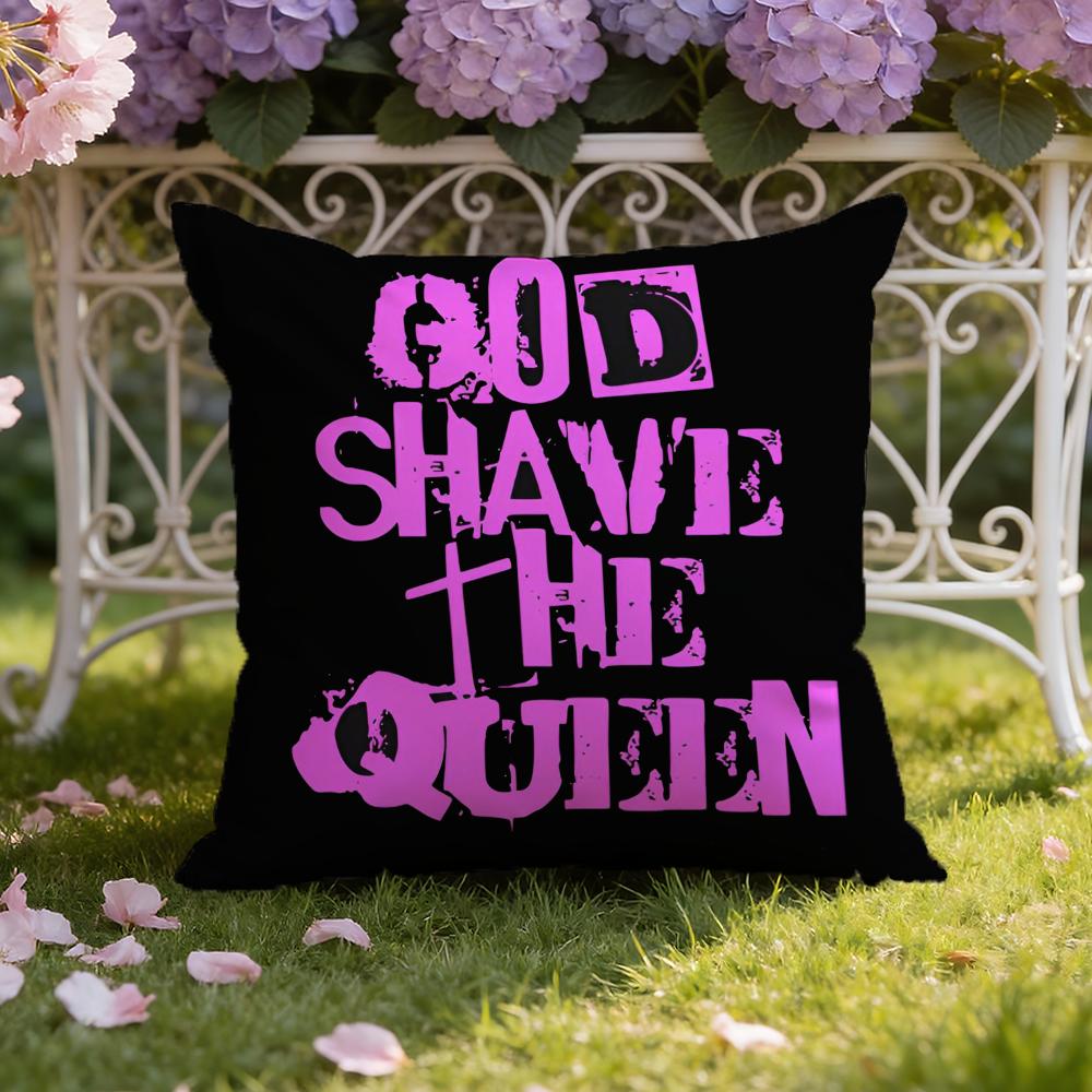 Brand S-Save The Queen Cushion Cover Multi-Scene Pillow Cover For Home & Car - Reversible, Soft & Durable For Daily Use