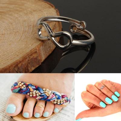 2023 Top-Selling European and American Fashion Metal Lucky 8-Shaped Dual-Purpose Ring Jewelry