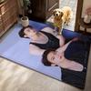 Idol Jin Stylish Black Fashion Indoor Rug Soft Texture Nonslip Carpet For Bathroom Kitchen Home Party Decor Valentine'S Day Gift
