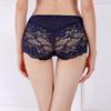 Sexy Lace Women's Panties Middle Waist Hollow Briefs Underwear Female Breathable Underpants Plus Size Comfort Intimates Lingerie