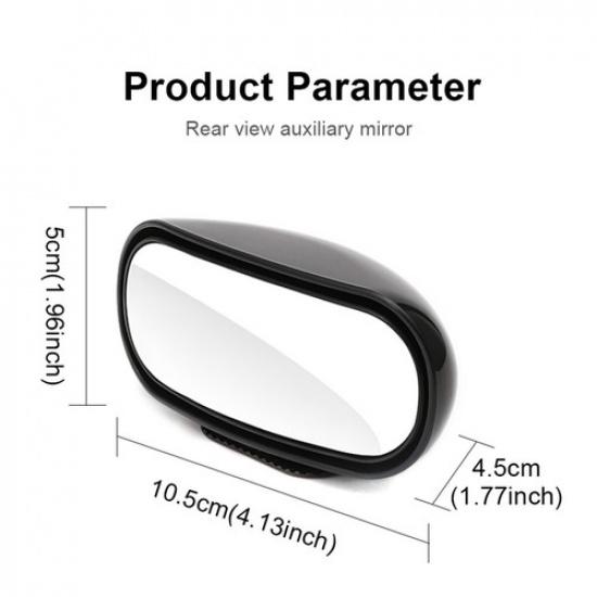 Blind Spot Car Mirror 360° Wide Angle Rear Side View Parking Auxiliary Accessory