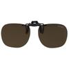 Made in Japan Polarized UV Ultra 9319 [cliponkeeper] Clip-on Sunglasses, Protection, Lightweight, Flip-Up Design, Oversized, Stylish, (Polarized BR)