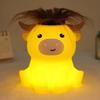 Novelty Soft Silicone Animal Nightlights Dimmable Rechargeable LED Lamp  Bedroom Decor