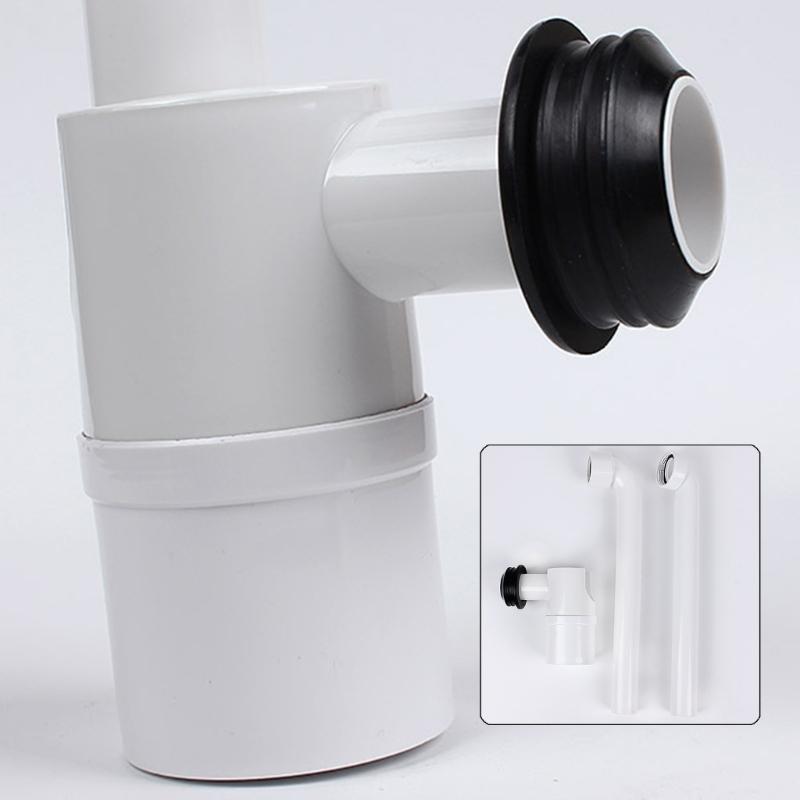 Adjustable Sink Drain Trap 1-1/4Inch Space Saving Sink Waste Trap Bathroom Drain Pipe Rotating Sink Waste Trap