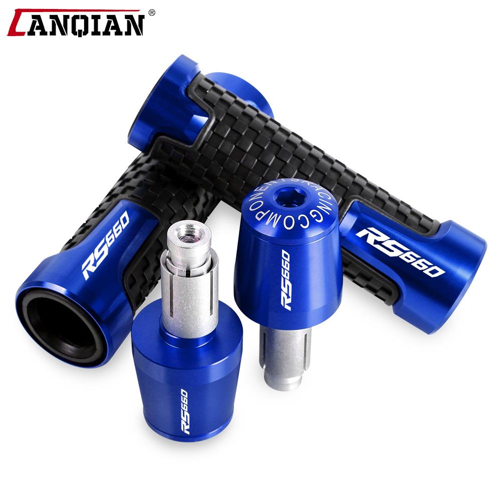 Handle Grips Ends FOR Aprilia RS660 RS 660 2020 2021 2022 2023 Tuono 660 RS660 tuono  Handlebar Rubber Gel Hand Grips Brake Hand