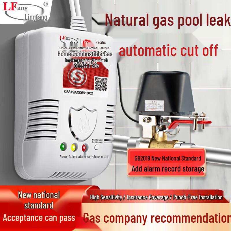 Lingfang LF-G55 Natural Gas Leak Detector with Auto Shut-off